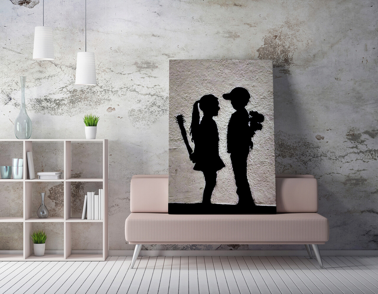 Tablou decorativ, WY61 (50 x 70), Canvas imprimat, Multicolor - imagine 6